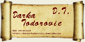 Darka Todorović vizit kartica